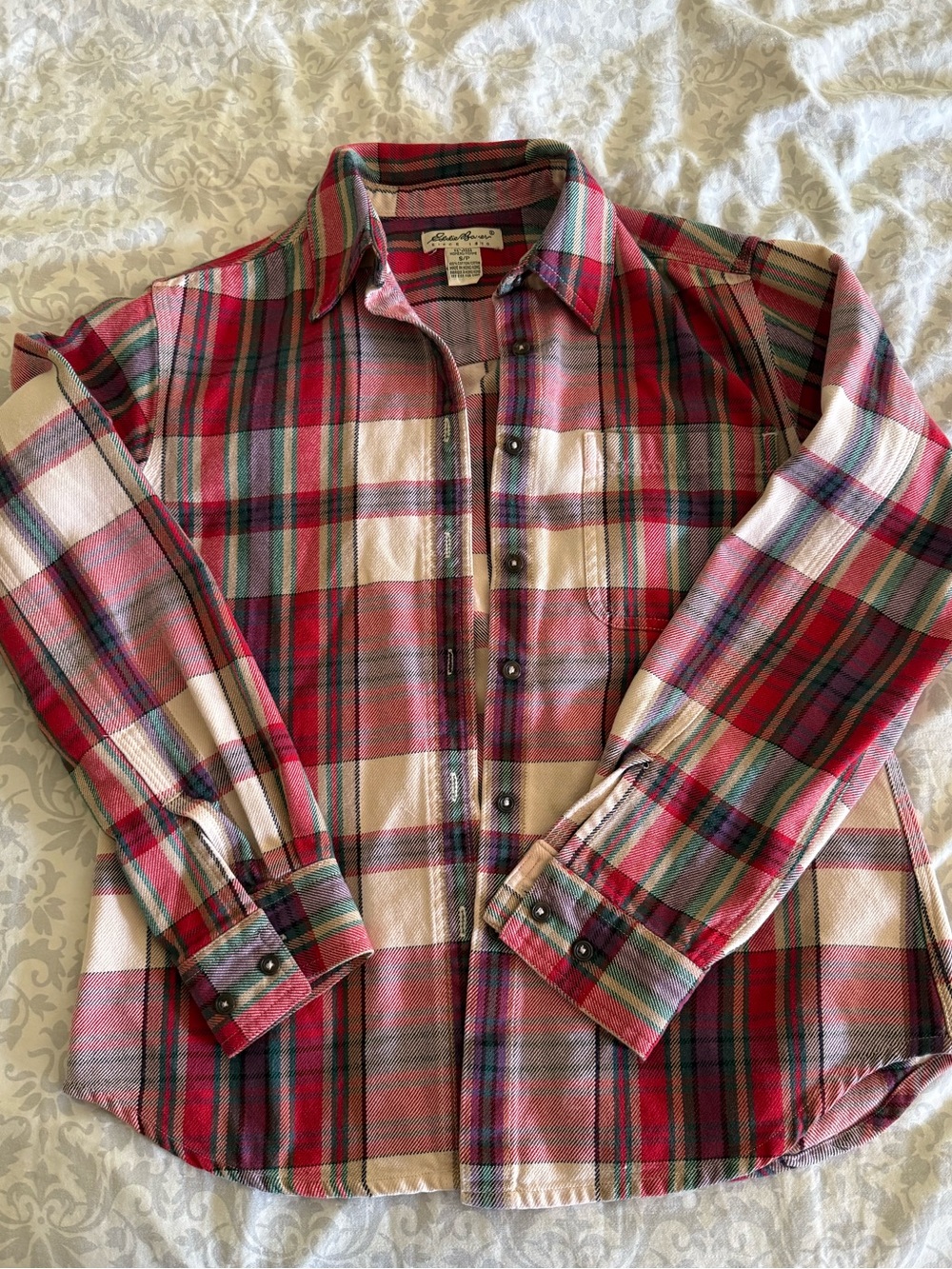 Eddie Bauer Plaid Button-Down Shirt
